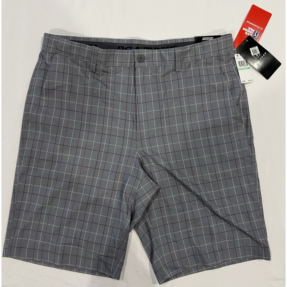 NWT PGA Tour Mens Active Waistbands Size 36 Golf Stretch Shorts $65 MSRP